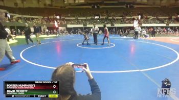 130 lbs Semifinal - David Merritt, Midlothian Miners vs Porter Humphreys, Riverheads Youth Wrestling