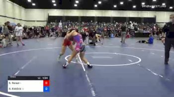 115 lbs Consolation - Shea Reisel, IL vs Reagan Riddick, NC