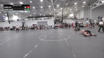 132 lbs Round 2 (6 Team) - Aidan Lee, Barn Brothers BlueWave vs Owen Clark, Palm City Thundercats