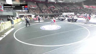 132 lbs Champ. Round 1 - Innokentiy Deev, LAWC vs Carter Black, Project 8 Wrestling