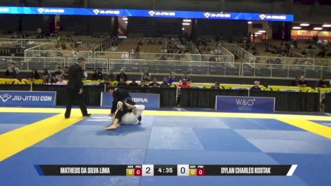 Dylan Charles Kostak vs Matheus Da Silva Lima 2025 Pan Jiu Jitsu IBJJF Championship
