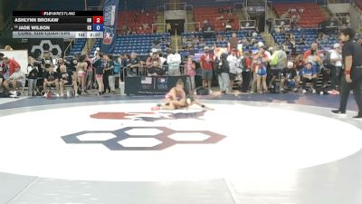105 lbs Cons. Sub-quarters - Ashlynn Brokaw, Ohio vs Jade Wilson, Kansas