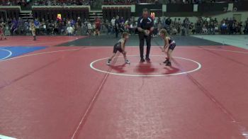 43 lbs Cons. Round 3 - Madison Ostle, Fight Club vs Aylah Hipple, Havre Wrestling Club