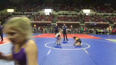 74 lbs Round 2 - Michaela Burns, East Glacier vs Irie OldCoyote, Hardin Wrestling Club