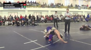 165 lbs Semifinal - Peyton Brooks, Albion vs Brayden Peet, Wisconsin-Whitewater