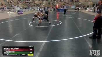 A 145 lbs Quarterfinal - Thomas Solomon, Eagleville vs Luke London, Sycamore