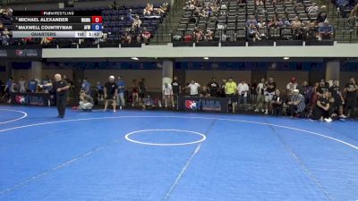 140 lbs Quarters - Michael Alexander, Warrior Warehouse vs Maxwell Countryman, Angry Fish Wrestling