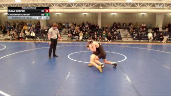 132 lbs Round 3 (16 Team) - Creighten Lassen, Millard West vs Isaac Cooper, Lincoln Southeast