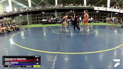 106 lbs Round 5 (6 Team) - Brookelyn Treaster, Kansas vs Cora Finstad, Tennessee