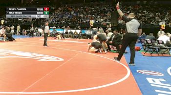 157 Class 3 lbs 3rd Place Match - Zekey Camden, Poplar Bluff vs Max Teson, Warrenton