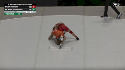 133 lbs Round 1 (16 Team) - Tyler Ferrara, Cornell vs Richard Figueroa II, Oklahoma State