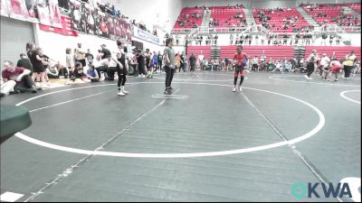 61 lbs Quarterfinal - Legend Ramsey, Del City Little League Wrestling vs Decker Thaxton, Blanchard Wrestling Club