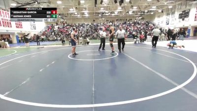 Boys 144 lbs Quarterfinal - Nathan Jones, Bellarmine Boys vs Sebastian Garcia, Serra Boys