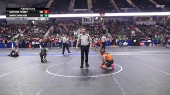 110 lbs Cons. Semi - Kaitlynn Finney, Beloit Wrestling Club vs Lynnix Brough, Carroll