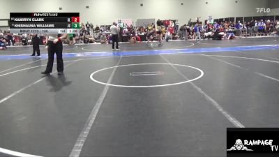 100 lbs Cons. Round 3 - Kamiryn Clark, Silver Lake vs Khishauna Williams, Junction City