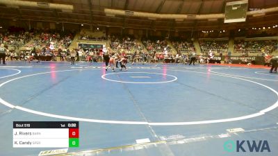 52 lbs Round Of 16 - Jude Rivers, Barnsdall Youth Wrestling vs Kaiden Candy, Sperry Wrestling Club