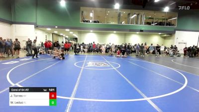 150 lbs Consi Of 64 #2 - Jovanni Torres, NY vs Wyatt Leduc, FL