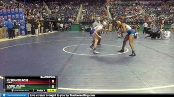 145 lbs Quarterfinal - Gabby Akers, South Davidson vs Ay`Seante Ross, Laney