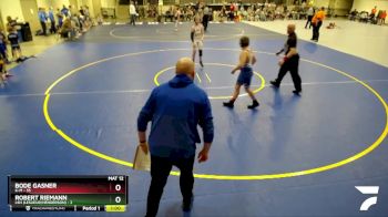 115 lbs Quarterfinals (8 Team) - Robert Riemann, LSH (LeSueur/Henderson) vs Bode Gasner, K-M