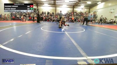 61 lbs Rr Rnd 1 - Phoenix Wright, Caney Valley Wrestling vs Jayden Brant, Caney Valley Wrestling