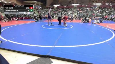 160 lbs Quarterfinal - Jet Davis, Springdale Elite Wrestling Club vs Malachi Eason, Lonoke Youth Wrestling