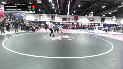 157 lbs Cons. Round 2 - Javier Muniz, Murrieta Valley vs Chase Gugliuzza, San Juan Hills