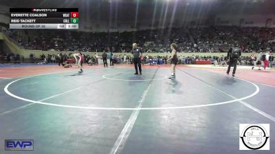 92 lbs Round Of 32 - Everette Coalson, Weatherford vs Reid Tackett, Collinsville Junior High