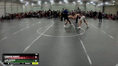 126 lbs Round 1 (8 Team) - Connor Knight, Central York Wrestling Club vs Luis Damas, Full Circle