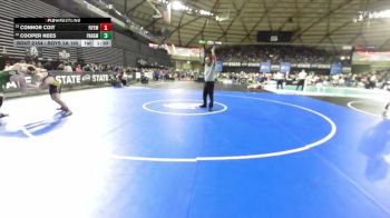 Boys 2A 165 lbs Champ. Round 1 - Cooper Nees, Port Angeles vs Connor Coit, Fife