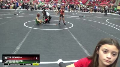 52 lbs Cons. Round 1 - Maverick Dishman, Pratt Wrestling Club vs Victor Escamilla, RSA