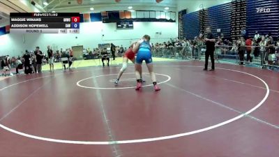 115-124 lbs Round 3 - Maggie Winans, Great Neck Wrestling Club vs Addison Hopewell, South Augusta Wrestling