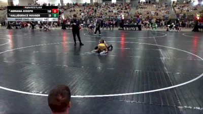 82 lbs Semifinal - Abriana Joseph, TNWA vs Halliegrace Houser, Swarm Wrestling