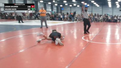 84 lbs Round 1 - 9:00am Saturday - Logan Ahlgren, Terps Xtreme vs Holden Davis, America Elite