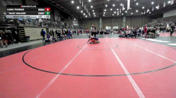 120 lbs Champ. Round 3 - Laina Thomas, McDonald County vs Riley Walker, Kearney