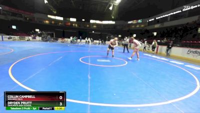 285 lbs Quarterfinal - Collin Campbell, Williams Field vs Dryden Pruitt, Sahuarita High School