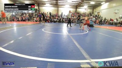 70-75 lbs Consi Of 8 #2 - Griffin Hough, Bartlesville Wrestling Club vs Sebastian Soto, Bartlesville Wrestling Club