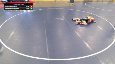 Junior Boys - 175 lbs Cons. Round 2 - Landon Petron, Grand Forks Gladiators Wrestling Club vs Jeremiah Wilgers, South Dakota