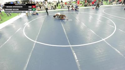 Junior Boys - 150 lbs Champ. Round 2 - DeWane Taylor, Belleville Little Devils Wrestling Club vs Moses Stevenson, Franklin Central Wrestling Club