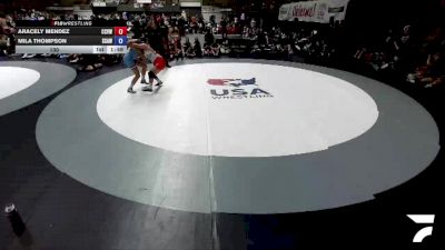 130 lbs Aracely Mendez, CVWA - Central Valley Wrestling Association vs Mila Thompson, SAWA - Sacramento Area Wrestling Association