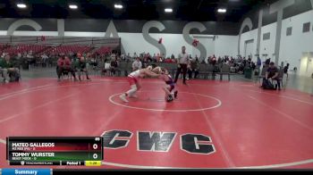 85 lbs Round 2 (8 Team) - Tommy Wurster, Beast Mode vs Mateo Gallegos, M2 RED (PA)