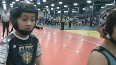 48 lbs Round 5 - 3:00pm Friday - Isaiah Lopez, Mat Assassins vs Brody King, West Coast Elite