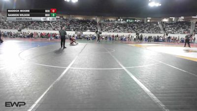 133 lbs Semifinal - Maddox Moore, Husky Wrestling Club vs Gannon Wilson, Broken Arrow