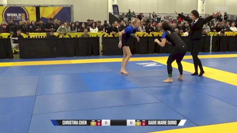 Sadie Marie Durio vs Christina Chen 2024 World IBJJF Jiu-Jitsu No-Gi Championship