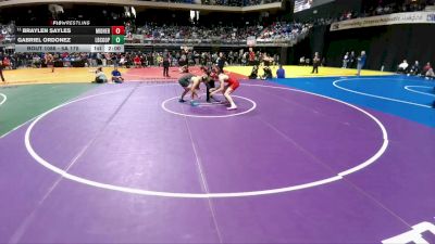 5A 175 lbs Champ. Round 1 - Braylen Sayles, Midlothian Heritage vs Gabriel Ordonez, Lubbock Cooper