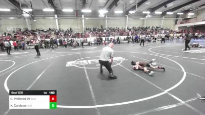 57 lbs Rr Rnd 4 - Steve Philbrick IV, Badlands WC vs Kaius Cordova, Stout Wr Acd