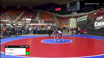 115 lbs Cons. Round 2 - Madison Adkins, Santa Fe Trail vs Kadynce Axelson, Chanute