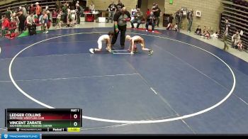 51 lbs Champ. Round 1 - Vincent Zarate, Southern Idaho Training Center vs Ledger Collins, Northside Wrestling Club