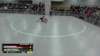 113 lbs Cons. Round 5 - Anthony Nichols, Edina Wrestling Association vs Jacob Kershaw, North DeSoto Wrestling Academy