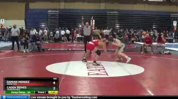 132 lbs Champ. Round 2 - Damian Mendez, Dodge City vs Caden Deines, Thunderridge