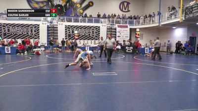 139 lbs Consy 5 - Mason Sanderson, State College vs Colton Sarles, Canon-McMllan